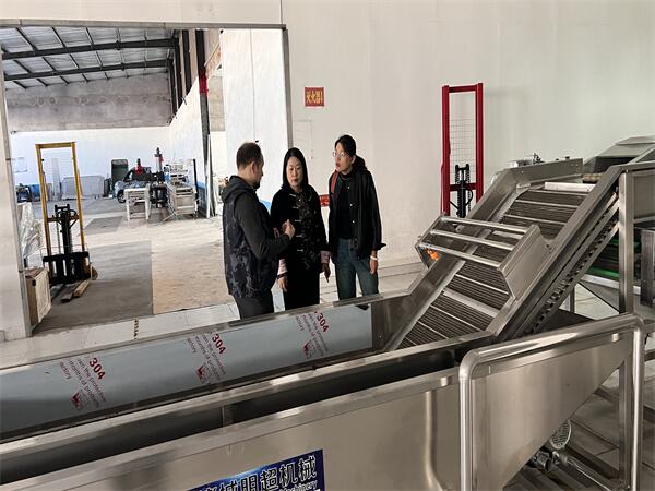 俄羅斯客戶考察蔬菜清洗機.jpg